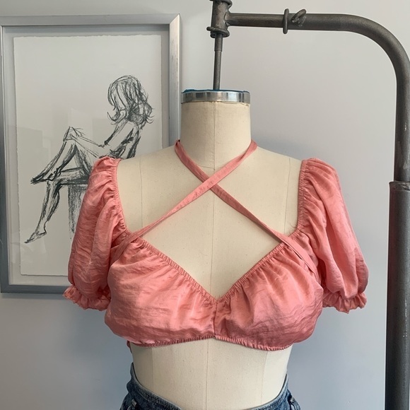New Coquette Crop Top by Blue Blush - Picture 1 of 6